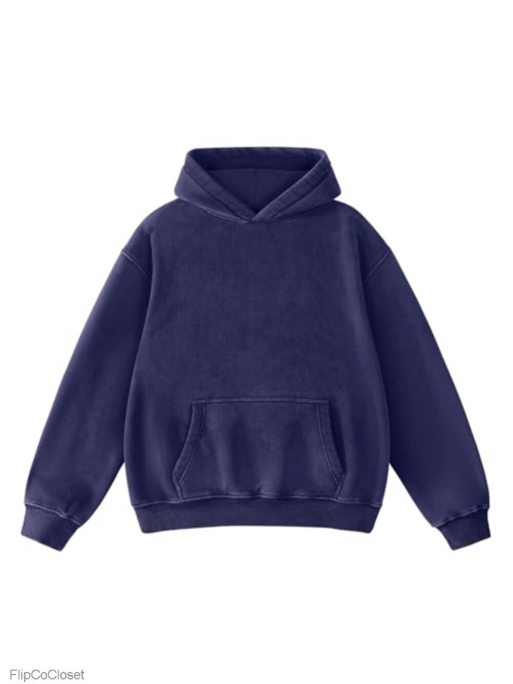 Acid Wash Oversized Hoodie Womens Pullover Fleece Lined Vintage Sweatshirt